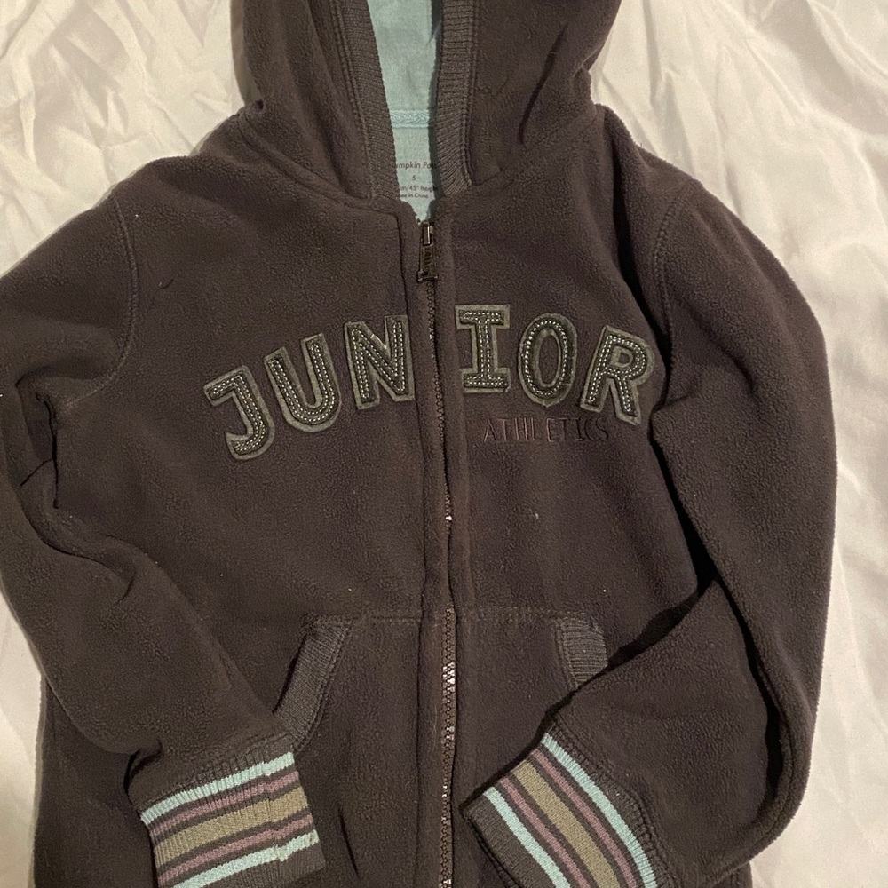 Boys heavy Pumpkin Patch brand hooded sweatshirt size 5